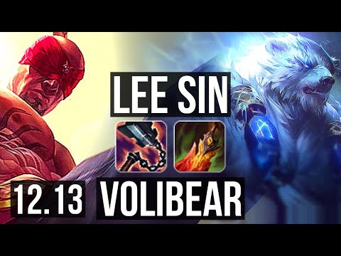 LEE SIN vs VOLIBEAR (JNG) | 8/1/7, 1.1M mastery, Godlike | EUW Master | 12.13