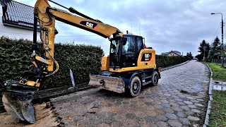 Cat M317F tiltrotator Engcon  krawężnik i wyrywanie karp