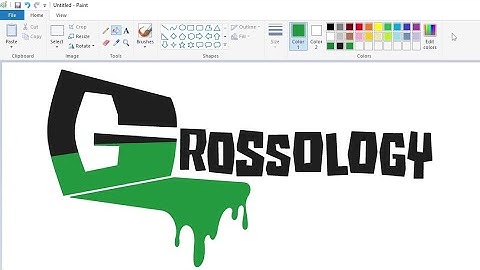 How to draw the Grossology logo using MS Paint | How to draw on your computer
