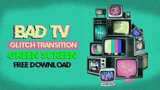 Free Greenscreen /Free Download TV Glitch Effect [4K] UHD