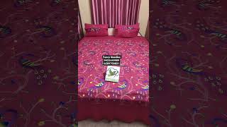 Double bed Size90"105Cotton machine embroidery 9433449909/6289758831Fancy Needles #kolkatabedsheet