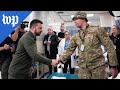 Zelensky visits wounded Ukrainian soldiers in New York