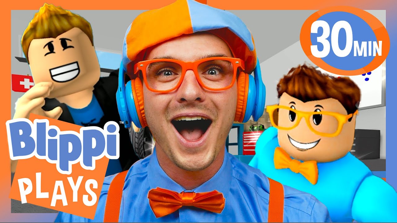 Let's Play 'Hide and Seek EXTREME' with Blippi! | BEST OF BLIPPI PLAYS ROBLOX! | Gaming Videos