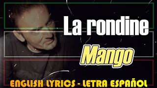 Mango - La Rondine 2002 Letra Español, English Lyrics, Testo Italiano