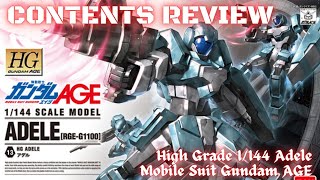 Contents Review - High Grade 1/144 Adele | Mobile Suit Gundam AGE