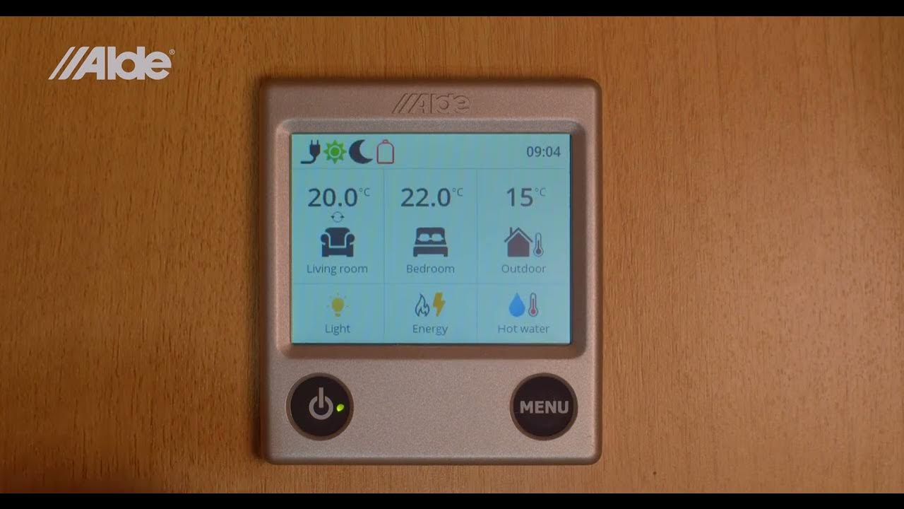 How to use the Alde 3030 control panel YouTube