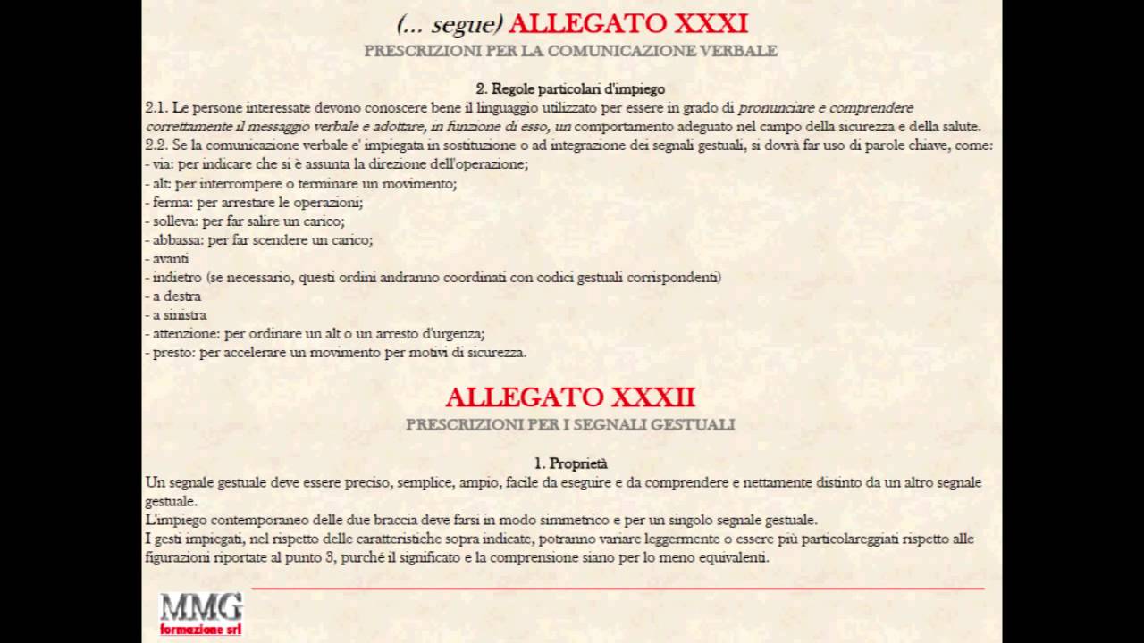 Segnaletica di sicurezza - parte 2