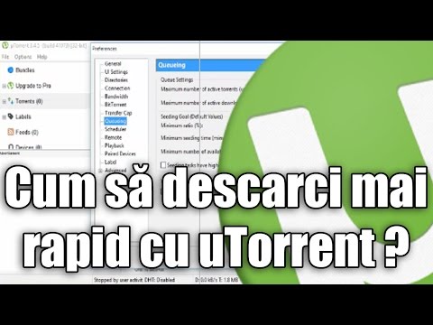 Video: Cum Se Setează Utorrent La Viteza Maximă