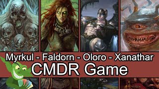 Myrkul vs Faldorn vs Oloro vs Xanathar EDH / CMDR game play for Magic: The Gathering