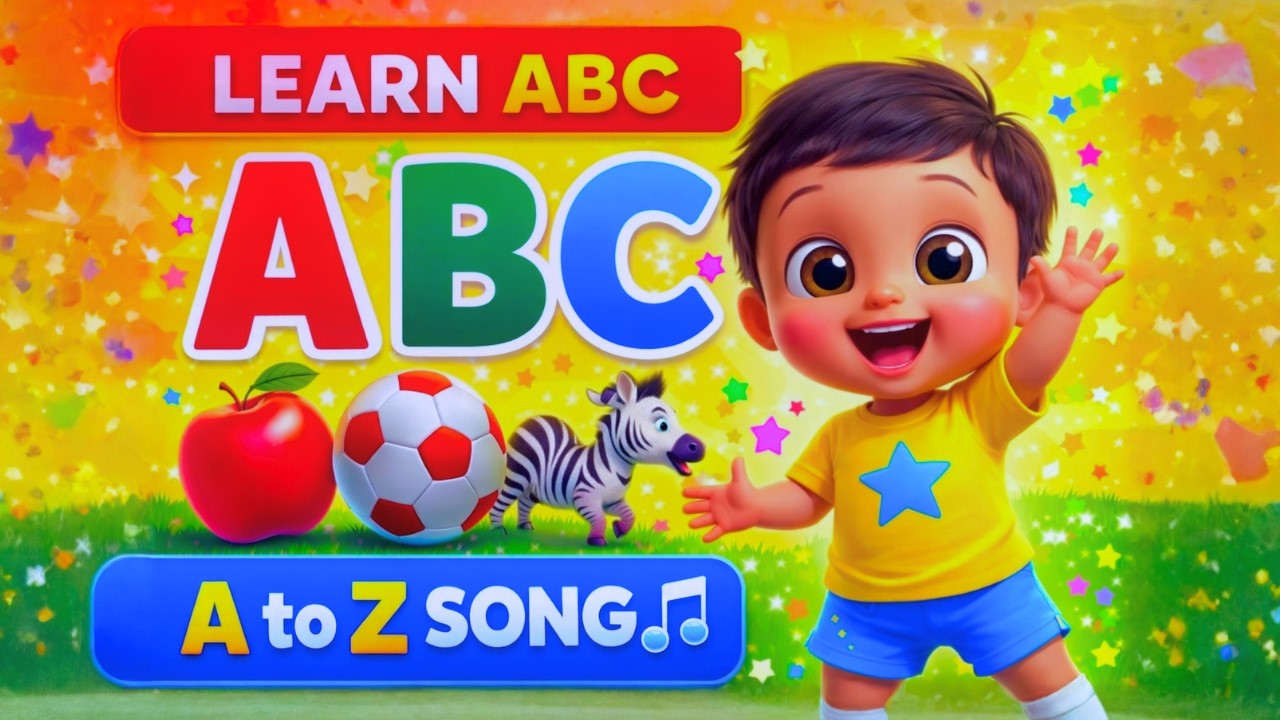 ABCD Alphabet Song A to Z | Learn ABC with Fun 3D Animation | Kids ...