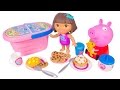 Play Doh Peppa Pig Picnic Basket Cesta de Picnic Dora The Explorer Play Doh Kitchen Toy Food