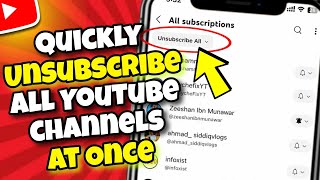 (QUICKLY) How to Unsubscribe All YouTube Channels at Once - 2026