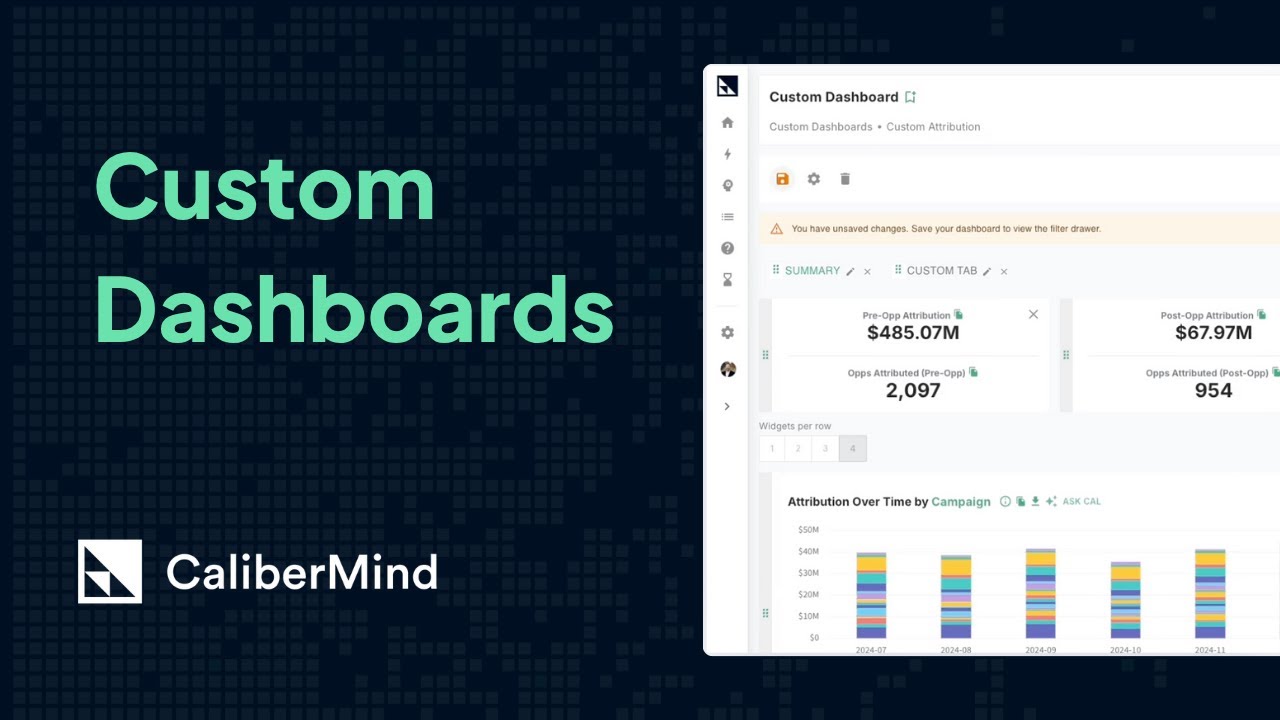 Role-Based Dashboards | CaliberMind - YouTube