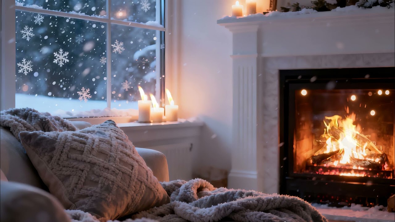 Midnight Jazz in Winter 🌙 Cozy Late Night Jazz Vibes New Years