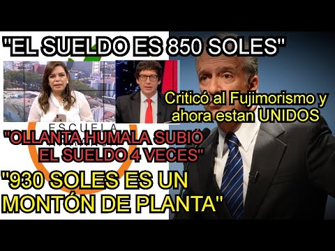 NANO GUERRA SE UNE AL FUJIMORISMO Y DICE QUE EL SUELDO ES 850 SOLES Y QUE 930 ES UN MONTÓN DE DINERO