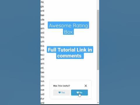 Awesome Rating Box Using HTML, CSS & JavaScript - YouTube