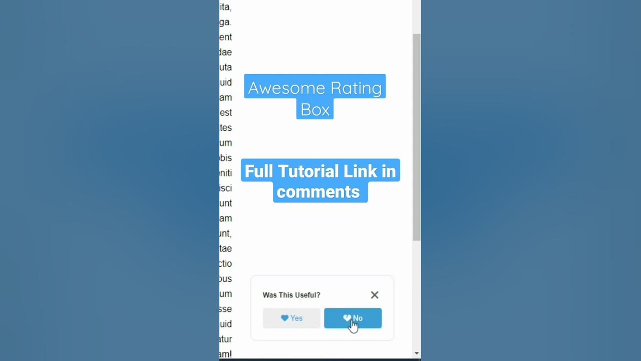 Awesome Rating Box Using HTML, CSS & JavaScript - YouTube
