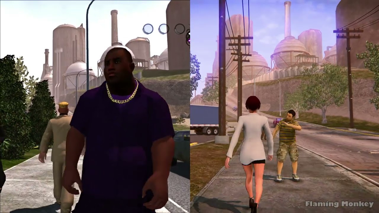 Map Comparison - Saints Row 1 vs Saints Row 2