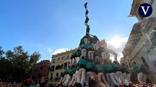 Los Castellers de Vilafranca hacen historia y cargan por primera vez un pilar de 9