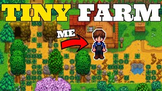Can you beat Stardew Valley with a TINY FARM?!