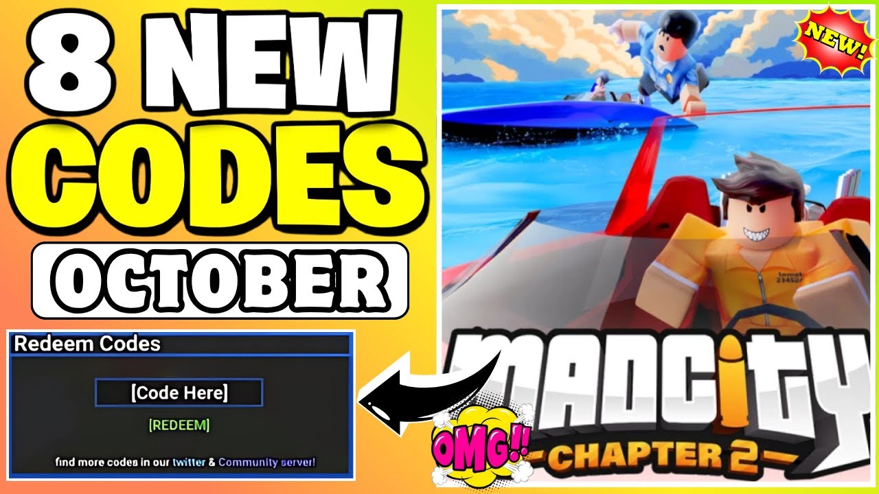 ⚡OCTOBER CODES⚡MAD CITY CHAPTER 2 REDEEM CODES 2025 || MAD CITY CHAPTER ...