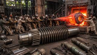 How Giant Steel Rollers Are Made  Incredible Manufacturing Process