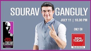 India Today Conclave Live, E-Inspiration, Interview With Sourav Ganguly
