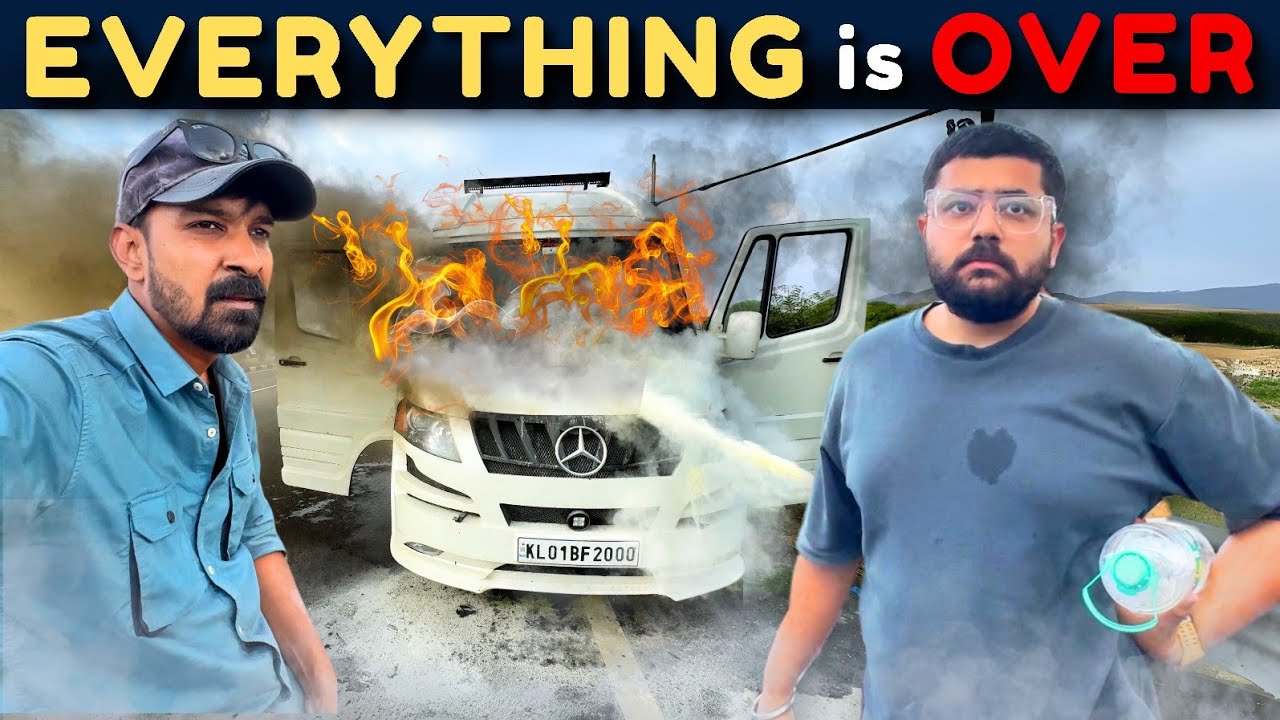 हमारी CARAVAN पूरी तरह जल गई😭 Deadly Experience 