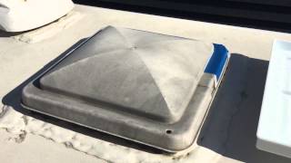 Cracked RV bathroom Vent Cover Replacement