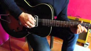I'm Confessin' improv - GIBSON ES 125 (1954) - Charlie Christian cc pick up.