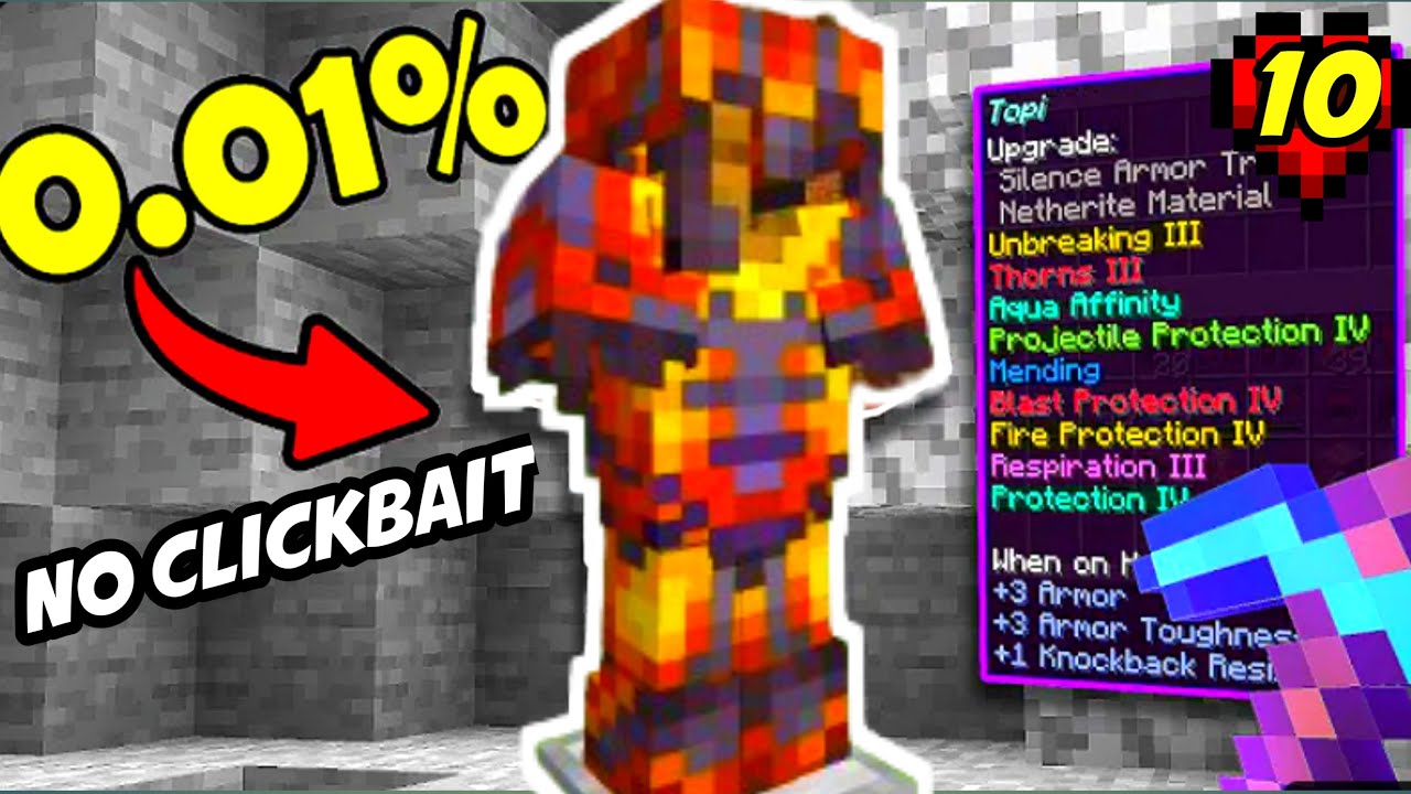 Minecraft Rarest Armor I Found Minecraft's RAREST Armor in Hardcore - YouTube
