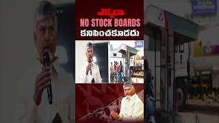 CM Chandrababu Key Orders - No stock boards At Bunks In AP AP petrol bunks controversy