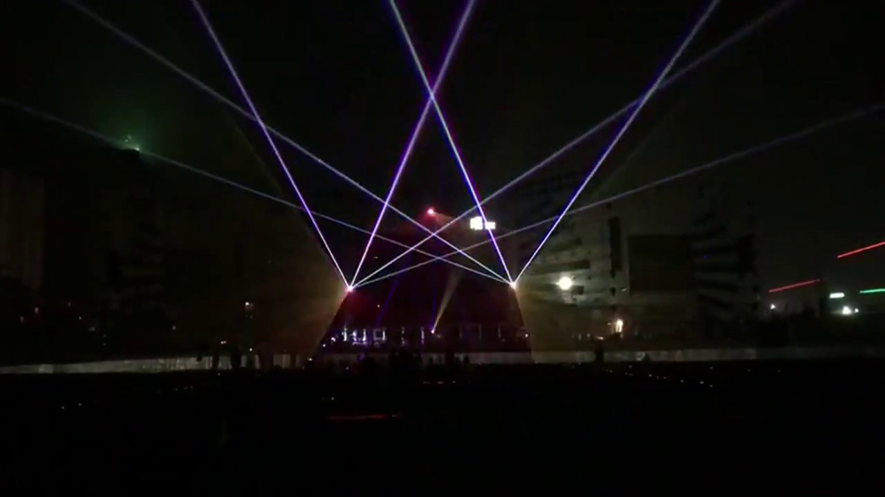 outdoor laser lighting show YouTube