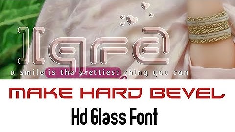 How To make New Hard Bevel Glass Font || Photopea New Glass Font Toturial || By Azhar Shakeel
