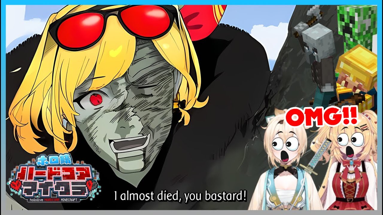 Почти мертвые моменты Каэлы в хардкорном майнкрафте