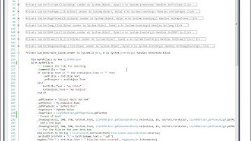 Visual Basic Tutorial: How to Create a PDF File