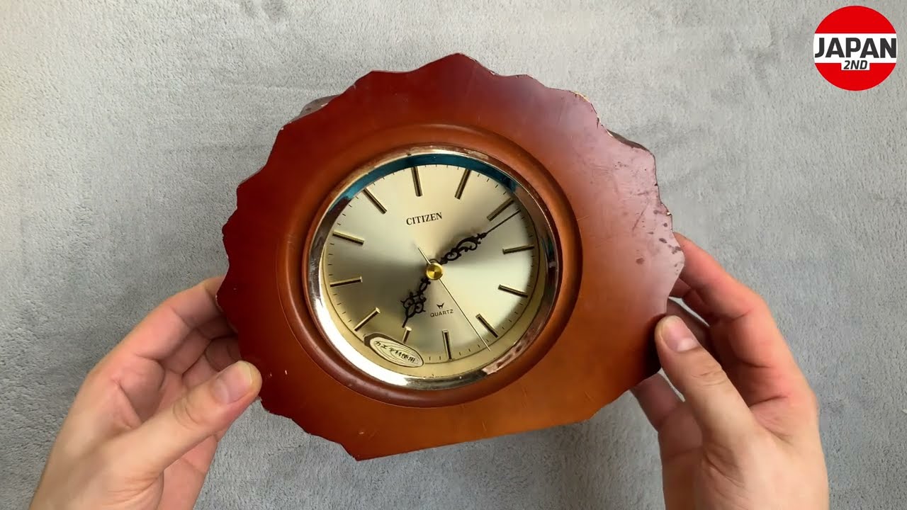 CITIZEN table clock 4RG638 シチズン 置き時計 年輪 カエデ材 - YouTube
