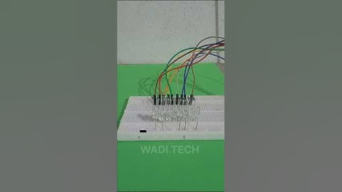 building LED chaser using arduino Nano |wadi tech