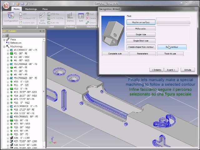DRIVERCAD Option   3D piece importation in STEP ACIS SAT format with machining recognition class=