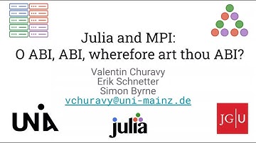 EuroMPI 2024 (Day 1) Valentin Churavy