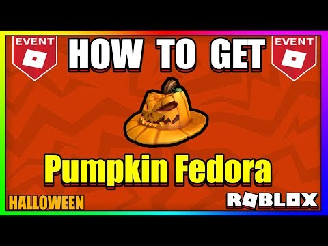 Roblox Halloween Event How To Get The Pumpkin Fedora Roblox Halloween Event 2018 Youtube - roblox halloween event 2018 pumpkin fedora