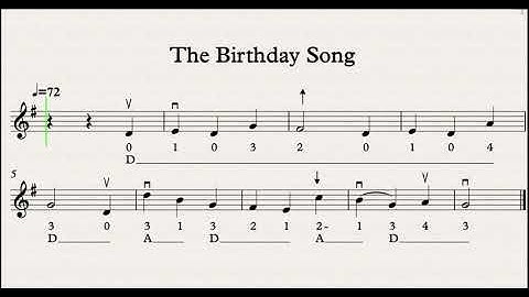 The Birthday Song Essential Elements For Strings Violin Book 1 Song No  141