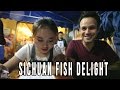 Chinese Food | Eating Sichuan &quot;Paper&quot; Fish With A Local Girl In Chengdu