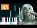 Sia - "Chandelier" 100% EASY PIANO TUTORIAL