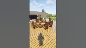 Dining Table in Minecraft🍽️#shorts
