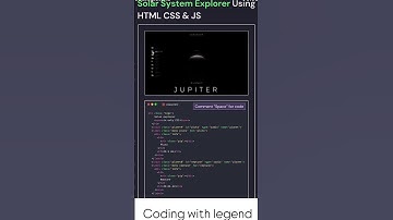 cool animation space Explore using HTML CSS 🤯 solor system explore #programming #coding #html #css