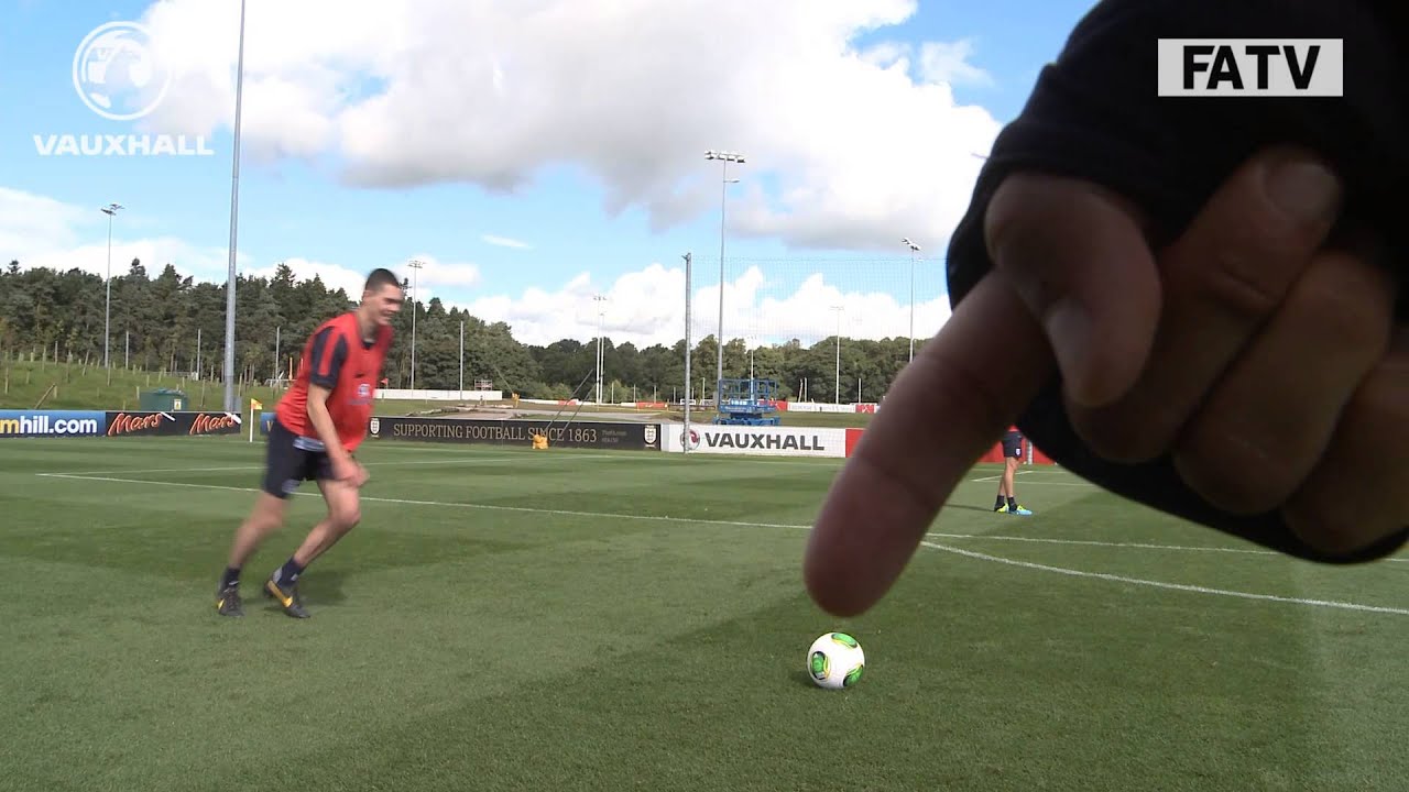 Flick it Football with Nathan Redmond, James Ward-Prowse and Luke Shaw, England U21s