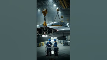 Witness the massive scale as secret stealth craft #stealth #assembly #aerospace #shorts #mustwatch
