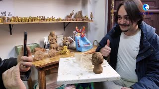Foreign students explore clay sculpting art in China&#39;s Tianshui