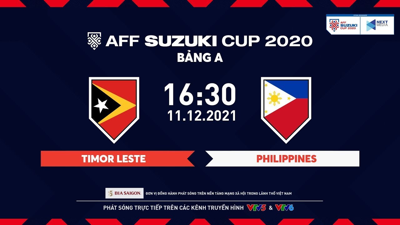 🔴 TRỰC TIẾP | TIMOR LESTE – PHILIPPINES | Bảng A AFF Suzuki Cup 2020